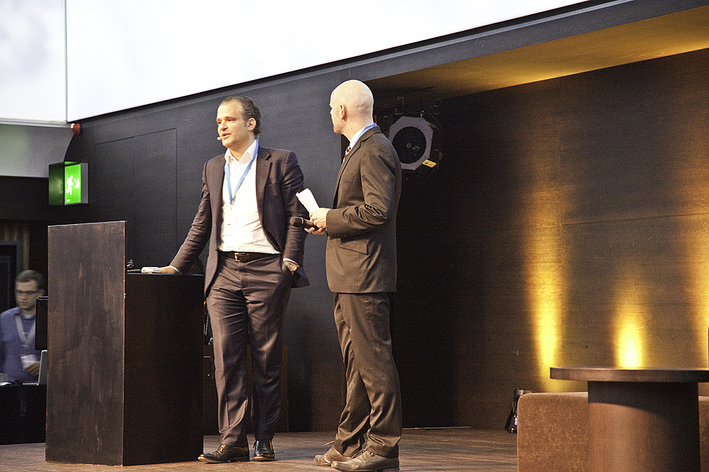 Andreas Kubli, UBS (links), zeigte Einblicke in das digitale Wealth Management Projekt der UBS